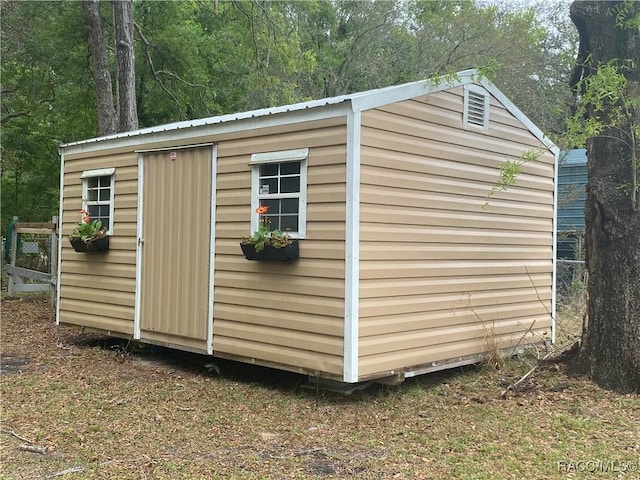 view of outbuilding