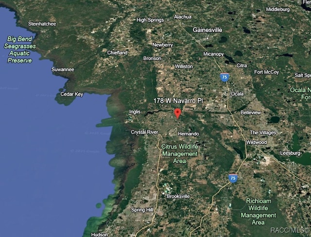 178 W Navarro Pl, Citrus Springs, FL 34434 - map of property location