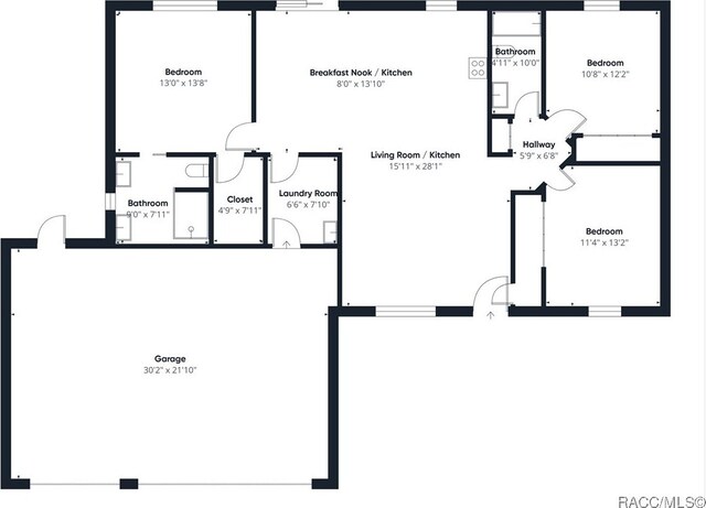 178 W Navarro Pl, Citrus Springs, FL 34434 - floor plan / room layout