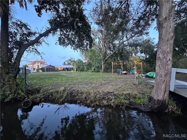2310 N Watersedge Dr, Crystal River, FL 34429 - view of yard featuring a water view