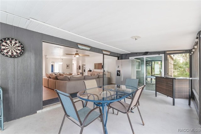 2310 N Watersedge Dr, Crystal River, FL 34429 - dining space featuring a ceiling fan