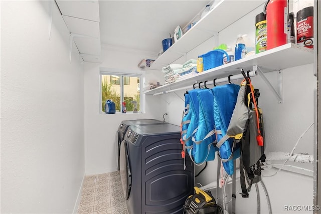 2310 N Watersedge Dr, Crystal River, FL 34429 - laundry room featuring washing machine and clothes dryer