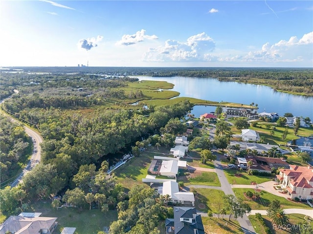 2310 N Watersedge Dr, Crystal River, FL 34429 - aerial perspective of suburban area featuring a nearby body of water and a forest
