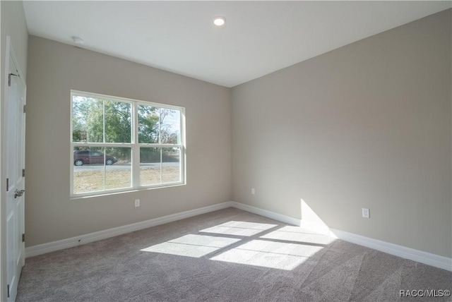 view of carpeted empty room