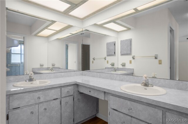 bathroom with vanity