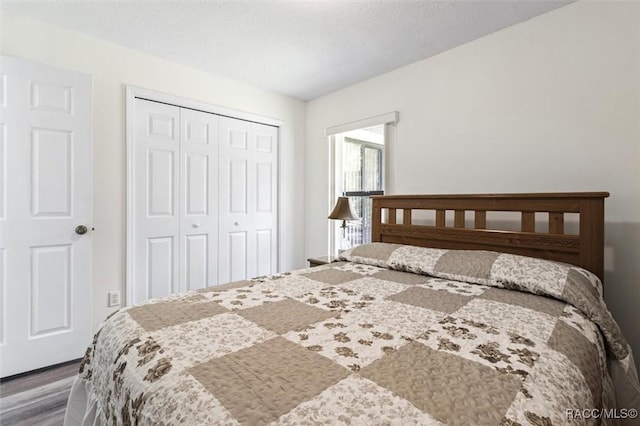 1009 S Maplenut Way, Inverness, FL 34450 - bedroom with wood finished floors and a closet
