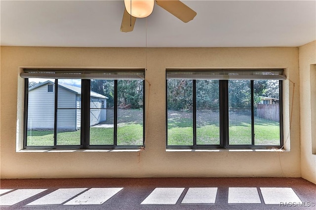 5618 W Hesse Ct, Homosassa, FL 34448 - interior space with a ceiling fan and a wealth of natural light