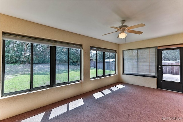 5618 W Hesse Ct, Homosassa, FL 34448 - unfurnished sunroom with ceiling fan