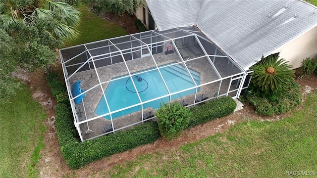 640 E Hartford St, Hernando, FL 34442 - aerial view of property and surrounding area with a pool