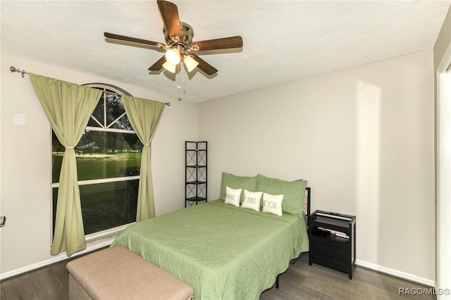 640 E Hartford St, Hernando, FL 34442 - bedroom with wood finished floors and ceiling fan