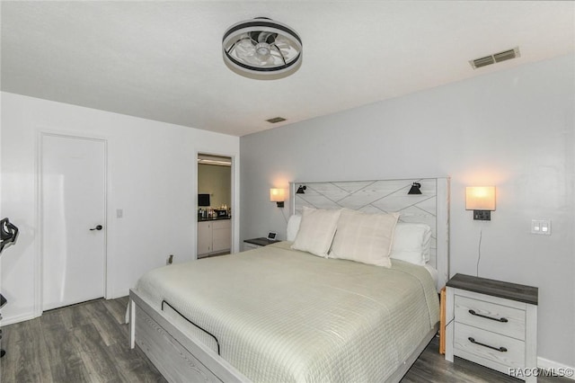 640 E Hartford St, Hernando, FL 34442 - bedroom with dark wood finished floors
