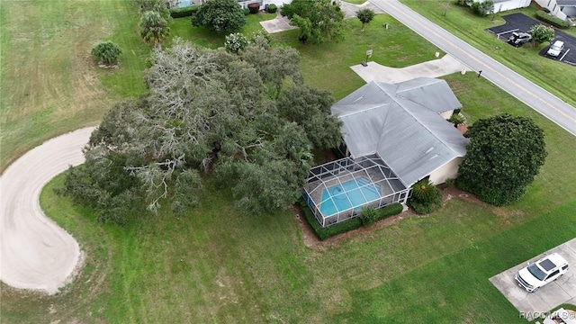640 E Hartford St, Hernando, FL 34442 - bird's eye view of a pool
