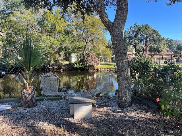 view of water feature