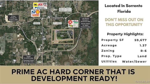 24439 Sorrento Ave, Mount Dora FL, 32776 land for sale