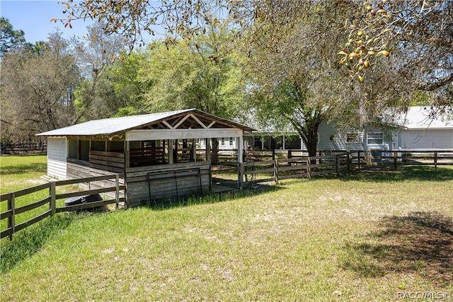 view of stable