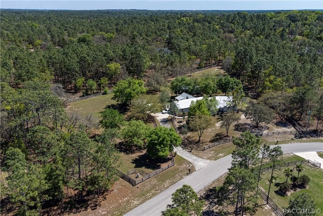 4210 W Horseshoe Dr, Beverly Hills, FL 34465 - aerial overview of property's location featuring a forest