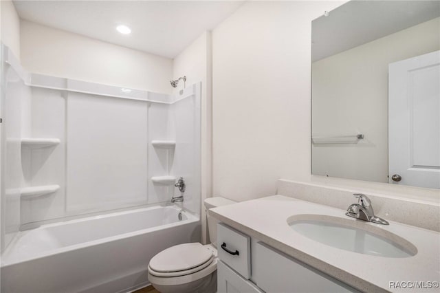784 E Alaska Ln, Hernando, FL 34442 - full bath featuring vanity, shower / tub combination, and recessed lighting