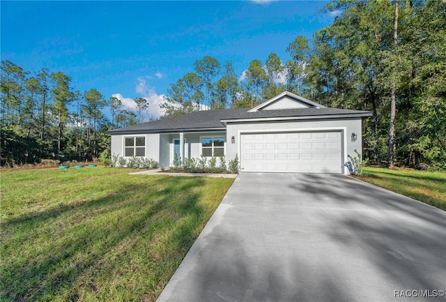 ranch-style house with a garage