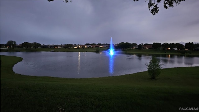 view of water feature