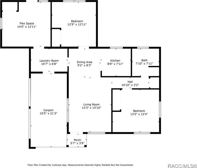 1 Taft St, Beverly Hills, FL 34465 - floor plan / room layout