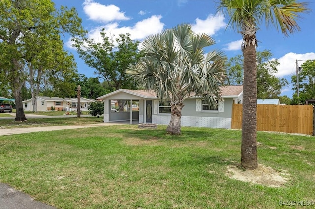 1 Taft St, Beverly Hills, FL 34465 - view of front facade featuring stucco siding and brick siding