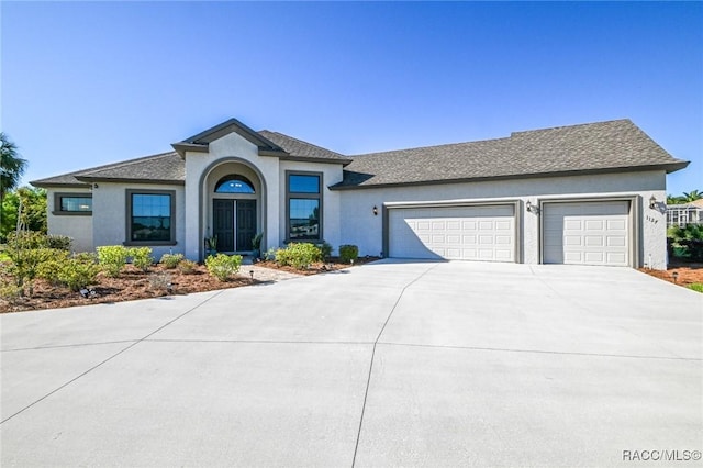 view of front of house featuring a garage