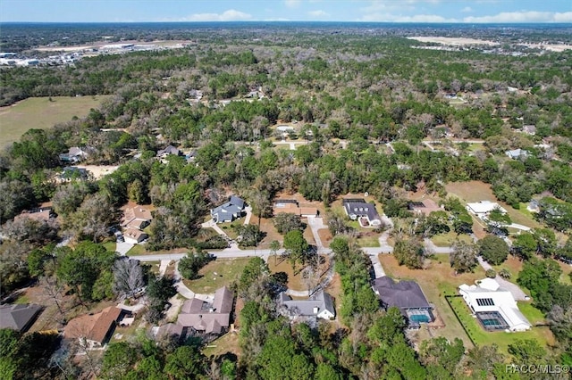 drone / aerial view featuring a residential view