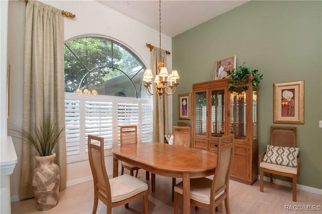 61 E Falconry Ct, Hernando, FL 34442 - dining area with a chandelier