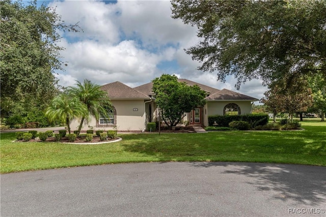 61 E Falconry Ct, Hernando, FL 34442 - view of front facade with stucco siding and a front yard