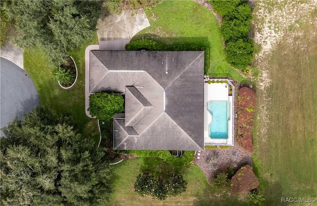 61 E Falconry Ct, Hernando, FL 34442 - bird's eye view of a pool