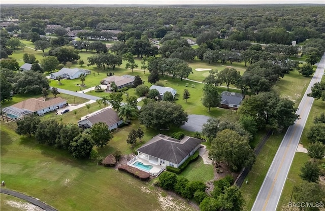 61 E Falconry Ct, Hernando, FL 34442 - aerial view of property and surrounding area with a golf club
