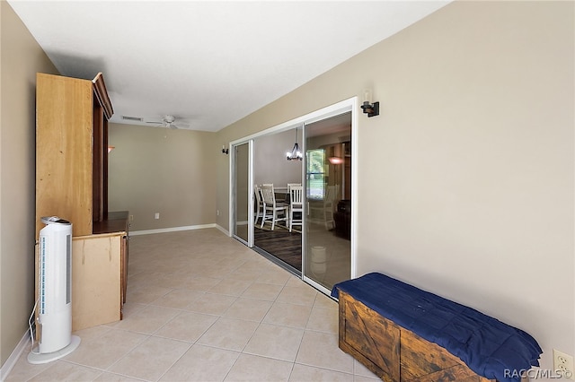 view of patio / terrace with ceiling fan