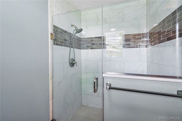 bathroom with walk in shower