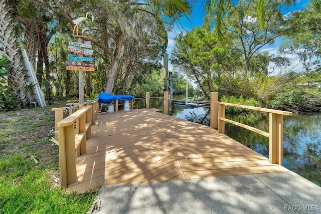 10741 W Pine Bark Ln, Crystal River, FL 34429 - dock with a water view