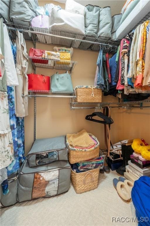 view of storage area