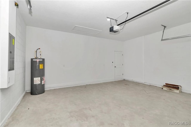 7858 N Merrimac Way, Citrus Springs, FL 34434 - garage featuring electric water heater and a garage door opener