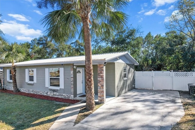 view of ranch-style house