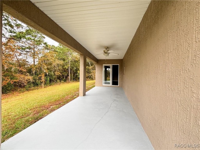 6431 SW 145th Ln, Ocala, FL 34473 - view of patio / terrace featuring a ceiling fan
