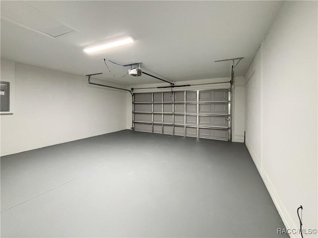 6431 SW 145th Ln, Ocala, FL 34473 - garage featuring a garage door opener and electric panel
