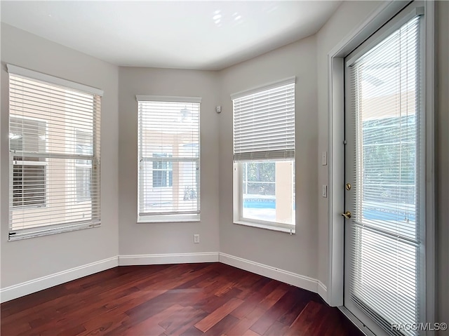 entryway featuring dark hardwood / wood-style floors