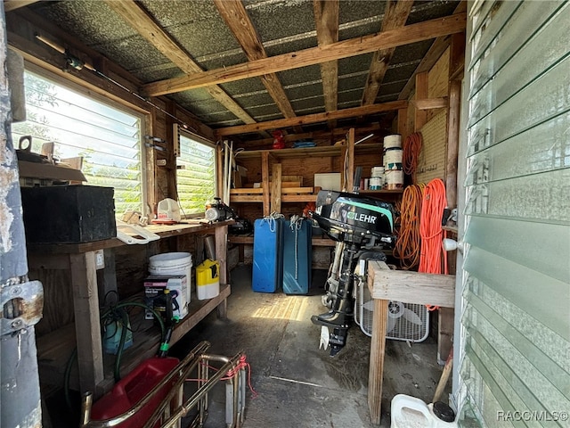 view of storage room