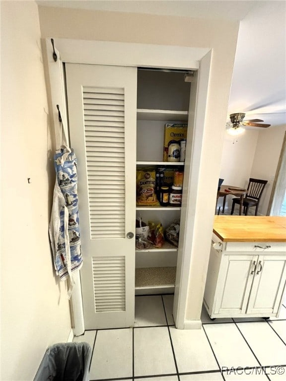 view of pantry