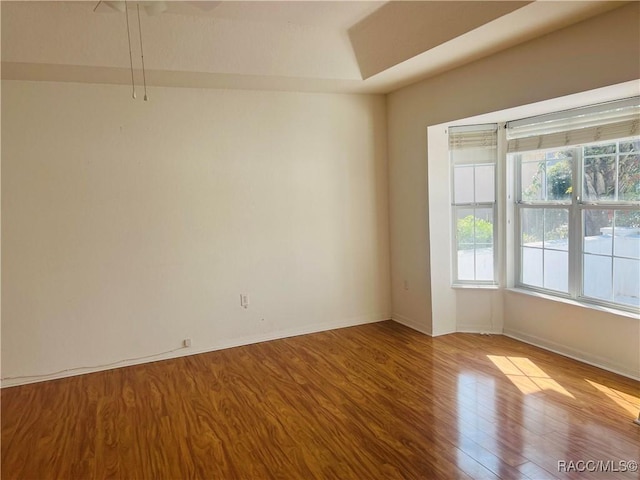 empty room featuring light hardwood / wood-style floors