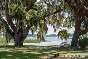 view of community featuring a water view