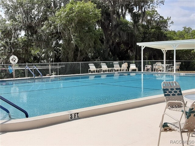 view of pool with a patio area