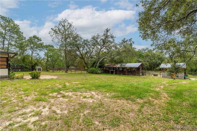 4200 W Breckenridge Ct, Beverly Hills, FL 34465 - view of yard featuring a storage unit