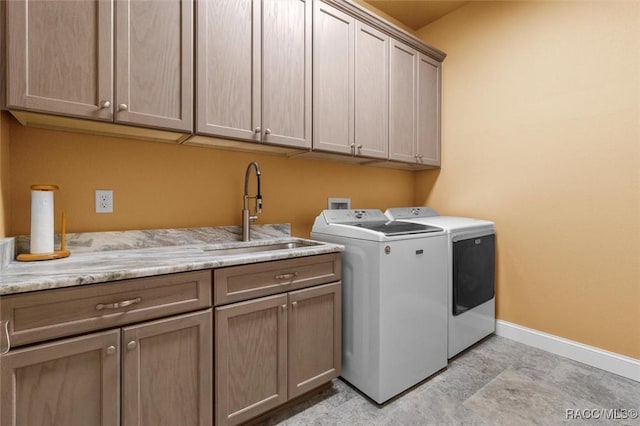 5061 W Oakhill St, Dunnellon, FL 34433 - laundry area with cabinet space and washing machine and dryer