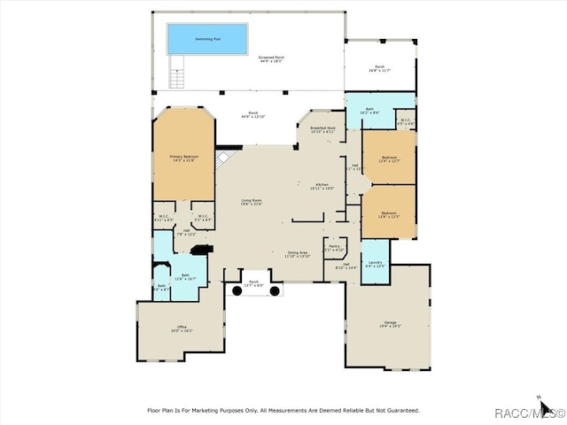 5061 W Oakhill St, Dunnellon, FL 34433 - view of floor plan / room layout