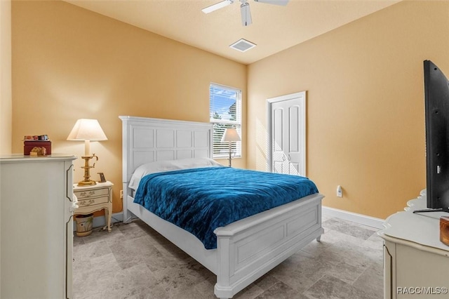 5061 W Oakhill St, Dunnellon, FL 34433 - bedroom with baseboards and ceiling fan