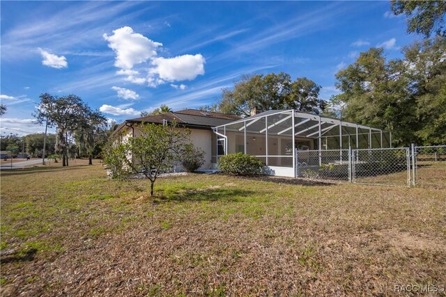 3565 S Oakdale Ter, Inverness, FL 34452 - view of yard with glass enclosure